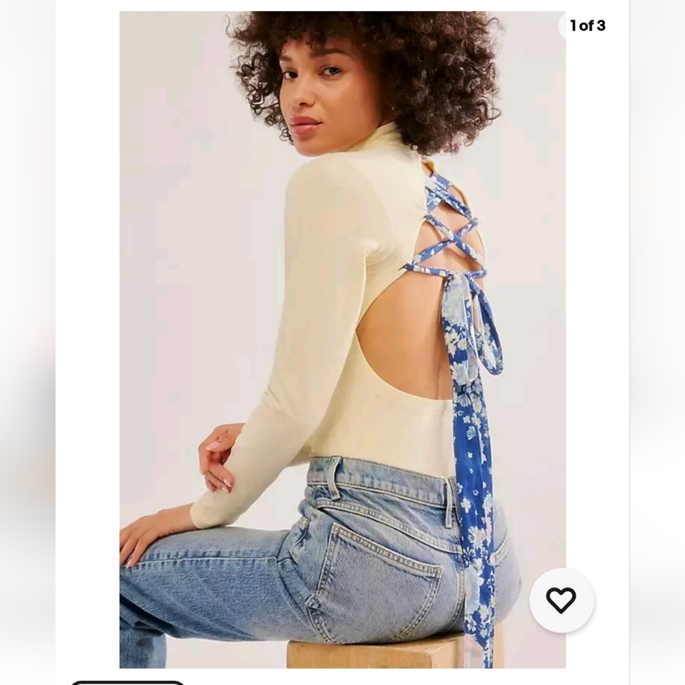 Free people intimately straps in back bodysuit